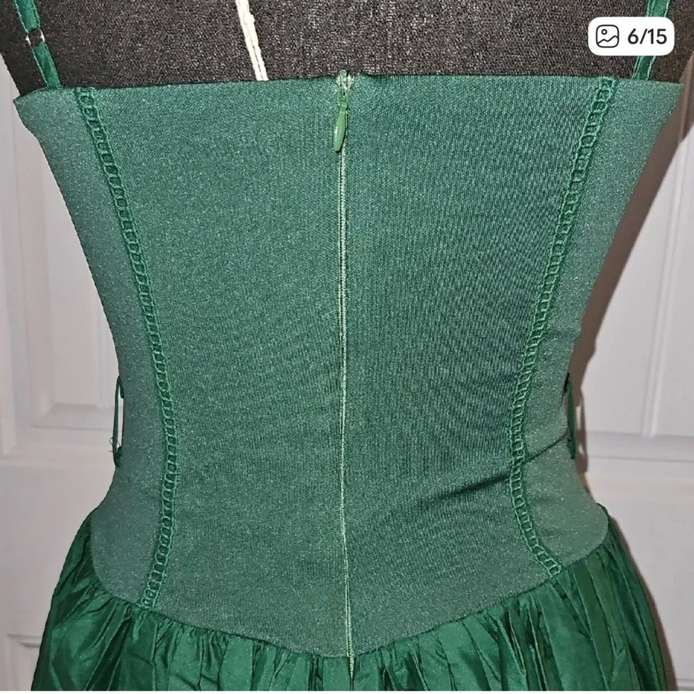 NWT Commense Serendipity Emerald Green Dress With Adjustable Straps - Picture 7 of 8